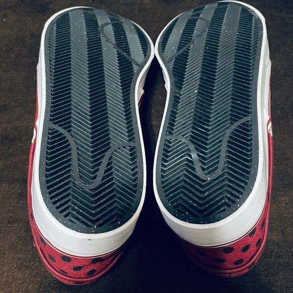Mint condition NIKE Stefan Janoski Burgundy Black Polka Dot Skateboarding 13 US - Picture 6 of 7